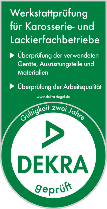 DEKRA-Siegel - Werkstattprüfung
